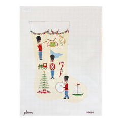 The Plum Stitchery Toy Soldiers Midi Stocking Needlepoint Canvas