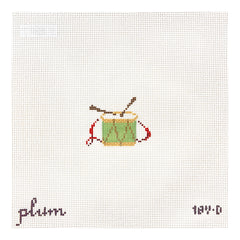 The Plum Stitchery Victorian Christmas - Drum Needlepoint Canvas