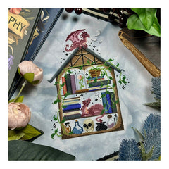The Stitch Crypt House of Book Dragons Cross Stitch Pattern