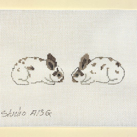 The Studio Midwest Bunny Scissors Fob Needlepoint Canvas