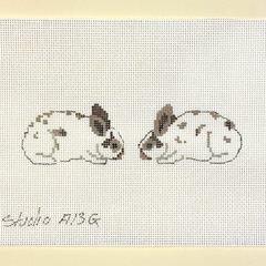 The Studio Midwest Bunny Scissors Fob Needlepoint Canvas
