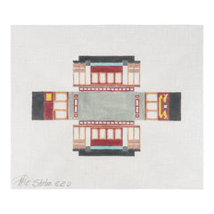 The Studio Midwest Cool Wheels Cable Car Needlepoint Canvas