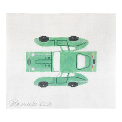 The Studio Midwest Cool Wheels Jaguar Needlepoint Canvas