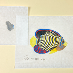 The Studio Midwest Regal Angelfish Needlepoint Canvas