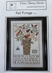 Three Sheep Studio Fall Forage Cross Stitch Pattern