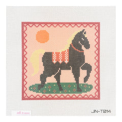 Tilli Tomas James Nation Trotting Horse Needlepoint Canvas