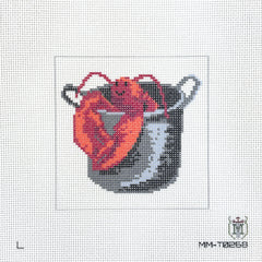 Tilli Tomas Misty Morrow Lobster Pot No Background Needlepoint Canvas