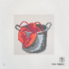 Tilli Tomas Misty Morrow Lobster Pot with Background Needlepoint Canvas