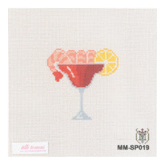 Tilli Tomas Misty Morrow Shrimp Cocktail Needlepoint Canvas