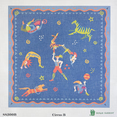 Tilli Tomas Susan Sargent Circus Muscle Men Needlepoint Canvas
