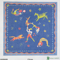 Tilli Tomas Susan Sargent Circus Needlepoint Canvas