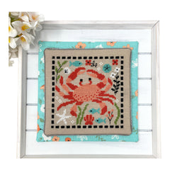 Tiny Modernist Crab Dance Cross Stitch Pattern