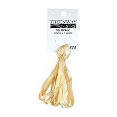 Treenway Silks Ribbon 3.5mm - 0338 Yellow Dawn