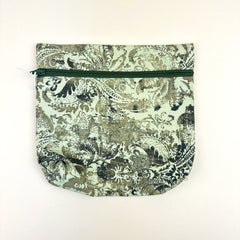 Trish Vine Designs Project Bag - Green Paisley