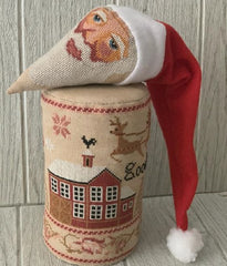 Twin Peaks Primitives Christmas Drum Set Cross Stitch Pattern