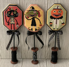 Twin Peaks Primitives Fang and Big Eye Gang Cross Stitch Pattern