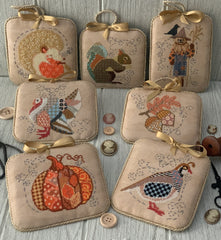 Twin Peaks Primitives Quirky Autumn Sampler Cross Stitch Pattern