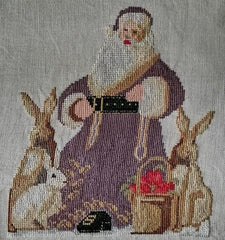 Twin Peaks Primitives Santa 2025 Cross Stitch Pattern