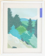 Unwind Studio Elizabeth Lang Mountain Spring Needlepoint Canvas
