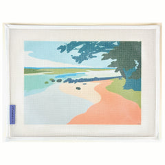 Unwind Studio Elizabeth Lang Pink Sands Needlepoint Canvas