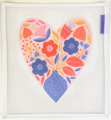 Unwind Studio Melissa Donne Botanical Heart Needlepoint Canvas
