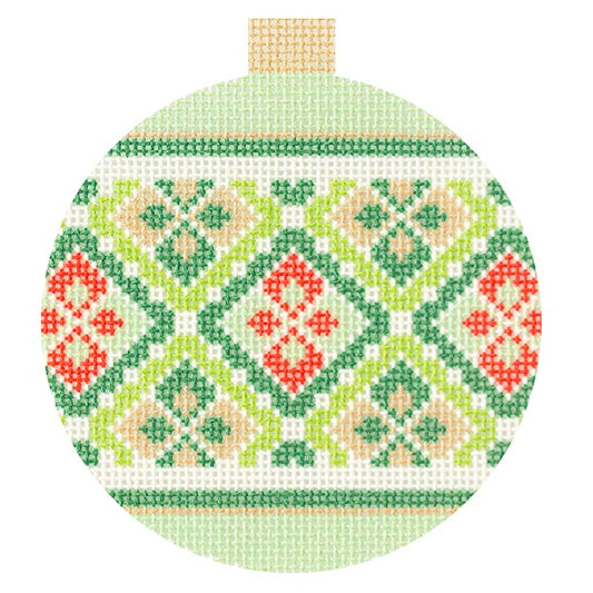 Needlepoint To Go Verona Bauble - San Giovanni Needlepoint Canvas