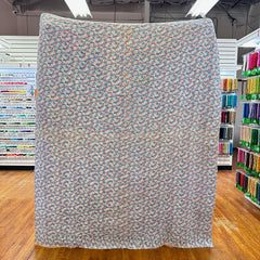 Vintage 1930s-40s Floral 9 Patch Patchwork Quilt