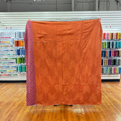 Vintage 1940s-50s Crazy Quilt with Brocade Back