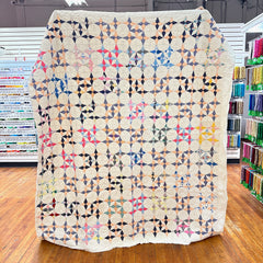 Vintage 1940s Four Point Star Patchwork Quilt