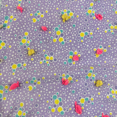 Vintage 1950s Large Block Patchwork Quilt with Rose Stripe Backing