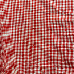 Vintage 1970s Denim Patchwork Quilt with Collected Patches