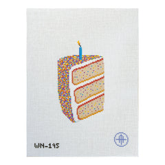 Wheelhaus Needlepoint It's Sprinkles Cake Needlepoint Canvas