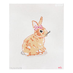With Love By Bug Bunny with Pink Bow Needlepoint Canvas - 18m