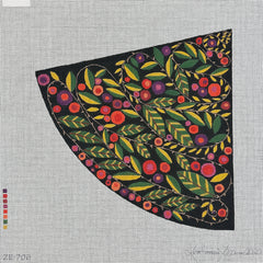 Zecca Black Tree Needlepoint Canvas - Small