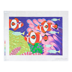 Zecca Karen Hennessey Class Clown Needlepoint Canvas