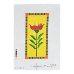 Zecca Karen Hennessey Red Tulip Needlepoint Canvas