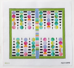 Elizabeth Crane Swartz Designs Backgammon Board Needlepoint Canvas