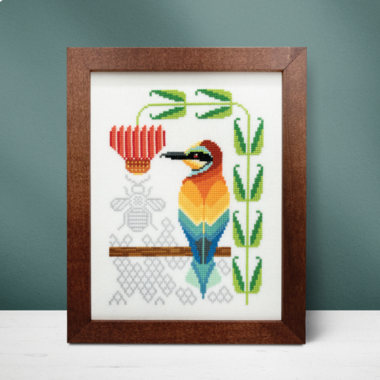 Boomerang Stitches European Bee-Eater Cross Stitch Pattern
