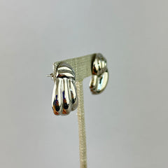 Vintage Sterling Silver Knot Post Earring