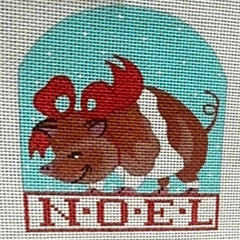 Shorebird Studios Pig Ornament Needlepoint Canvas