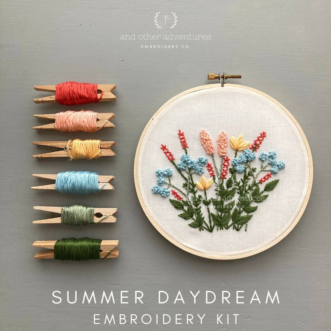 And Other Adventures Embroidery Co Summer Daydream Embroidery Kit