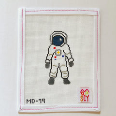 Mopsey Designs Fly Me to the Moon Needlepoint Canvas