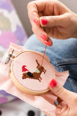 Cotton Clara Christmas Dachshund Cross Stitch Kit