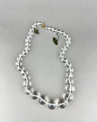 Vintage Graduated Single Strand Lucite Bead Necklace