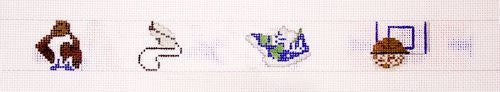 The Meredith Collection Basketball Hobby Belt Needlepoint Canvas