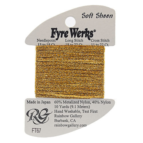 Rainbow Gallery Fyre Werks Soft Sheen - 67 Inca Gold