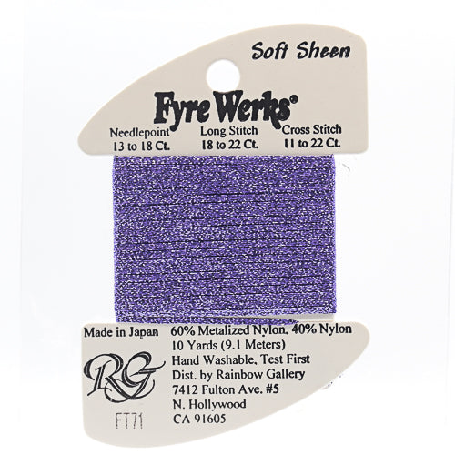 Rainbow Gallery Fyre Werks Soft Sheen - 71 Purple Rain