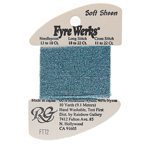 Rainbow Gallery Fyre Werks Soft Sheen - 72 Azure Seas