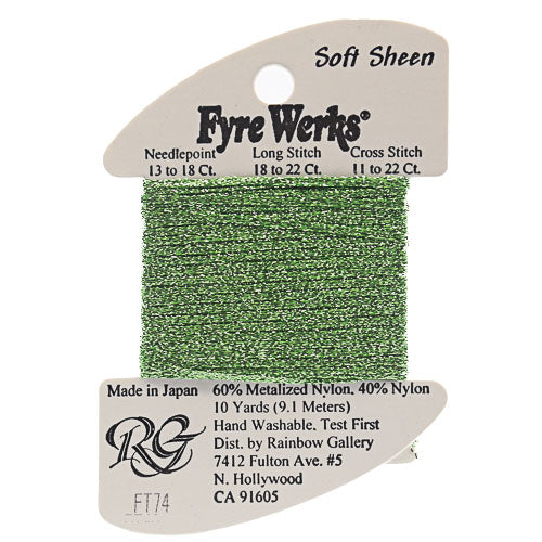 Rainbow Gallery Fyre Werks Soft Sheen - 74 Jade