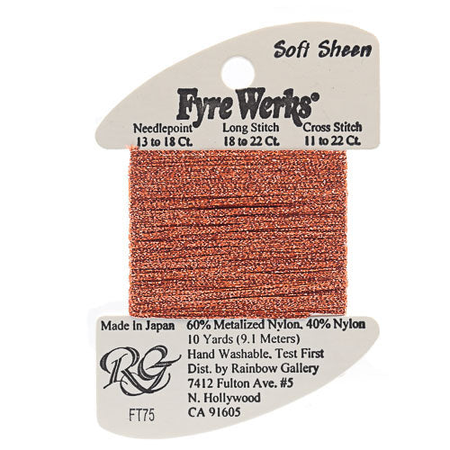 Rainbow Gallery Fyre Werks Soft Sheen - 75 Coral